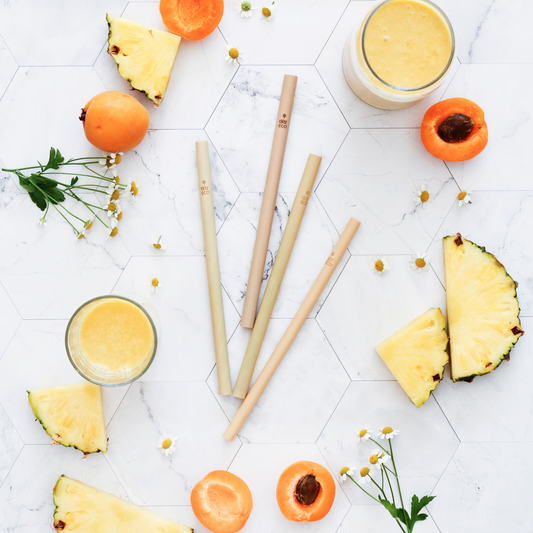 Bamboo Straws Straight - 4 pack