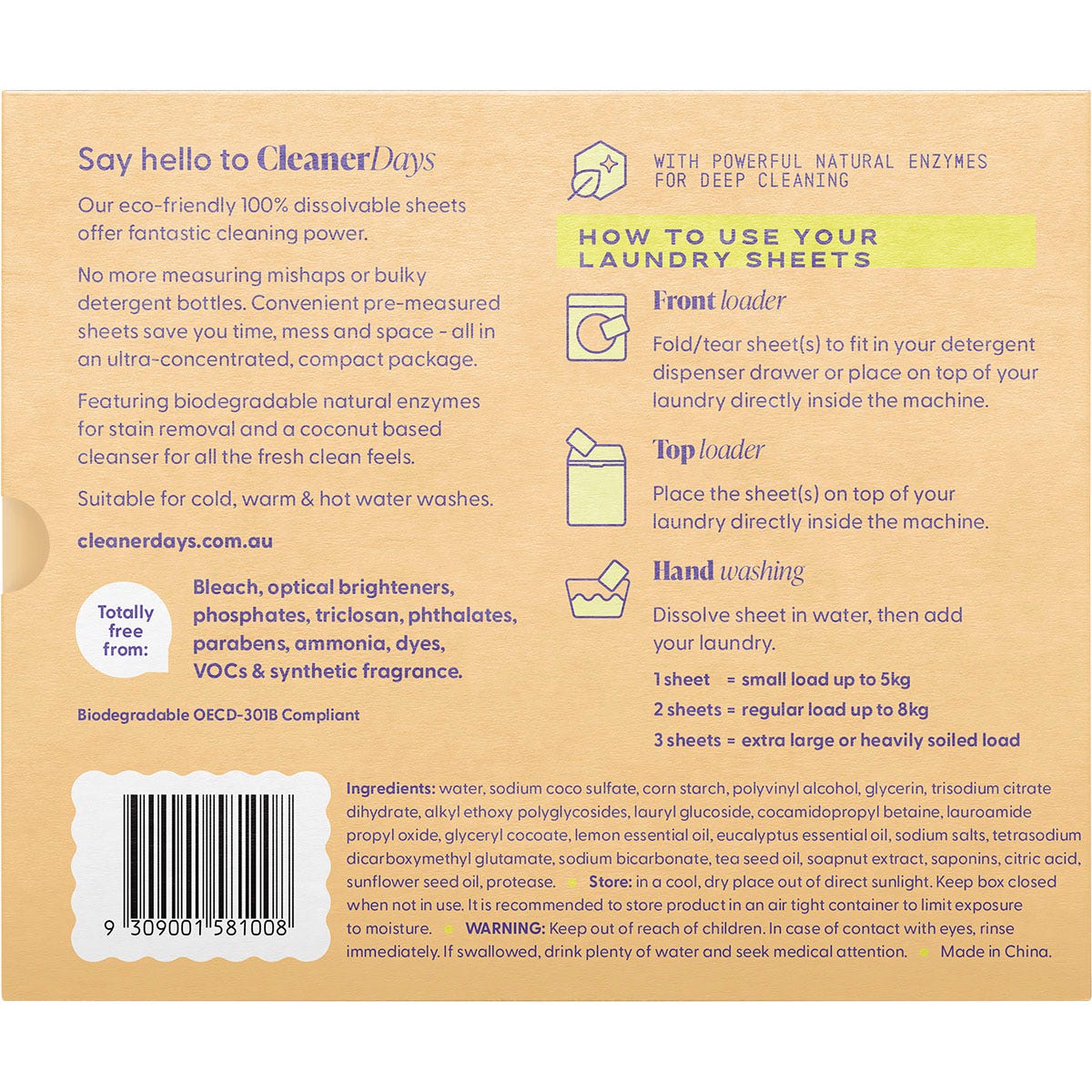 Laundry Detergent Sheets