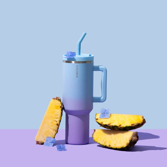 Insulated Tumbler with Handle & Straw (1.18L)
