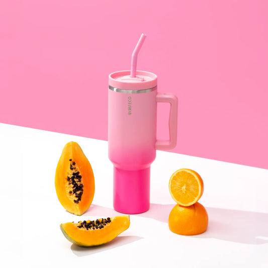 Insulated Tumbler with Handle & Straw (1.18L)