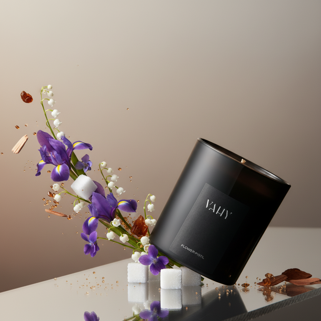 Flower Pistil Candle Premium Studio Photoshoot - Creative Angle