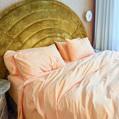 Peach fuzz duvet set