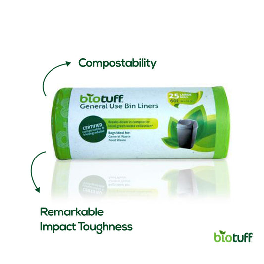 General Use Bin Liners Large 60L