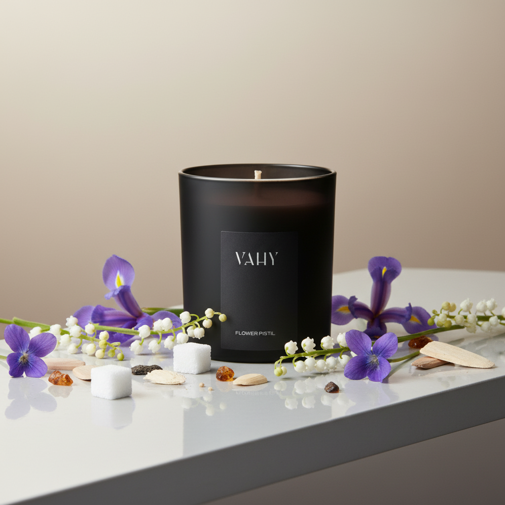 Flower Pistil Candle Premium Studio Photoshoot