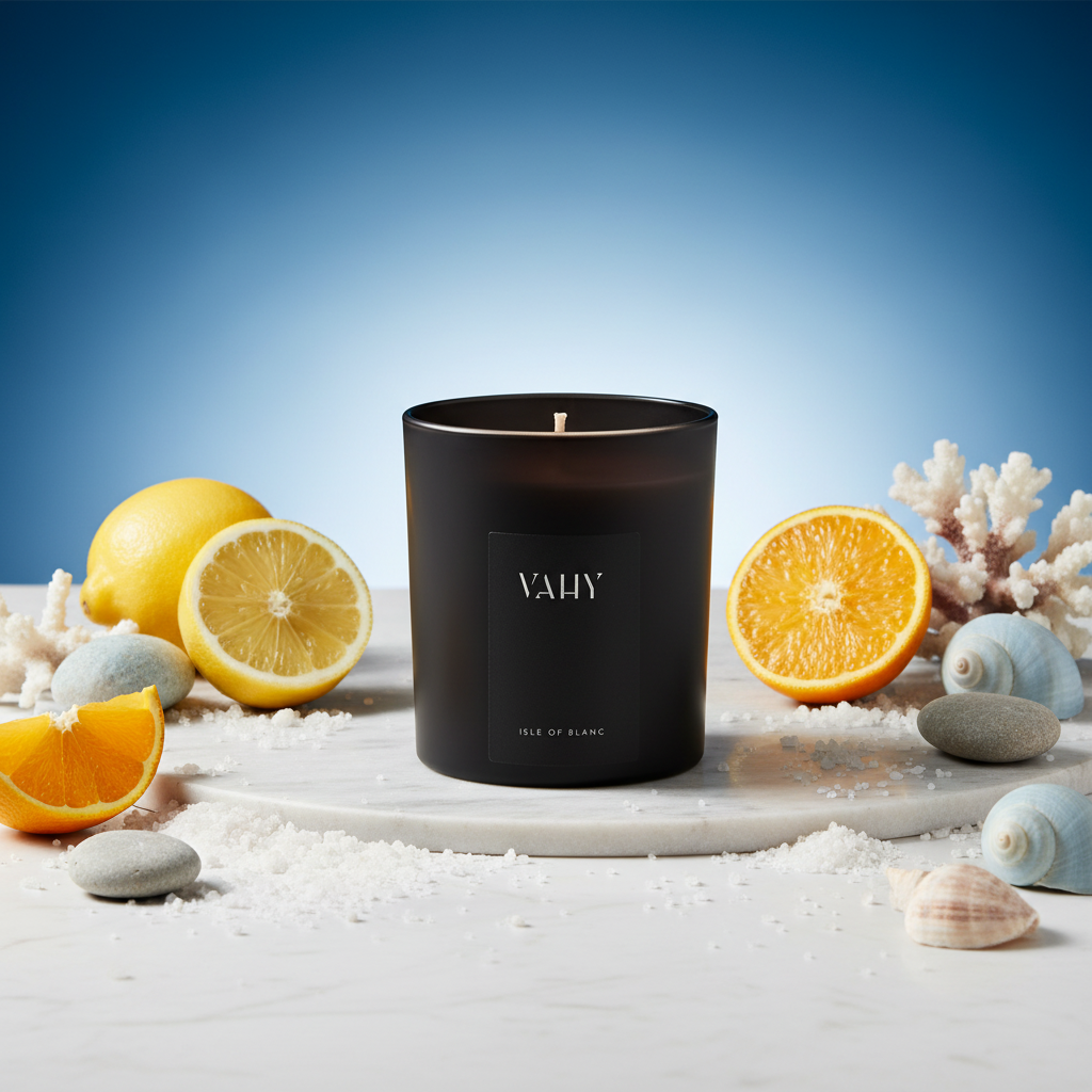 Isle of Blanc Candle Premium Studio Photoshoot - Primary